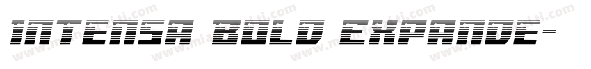 Intensa Bold Expande字体转换